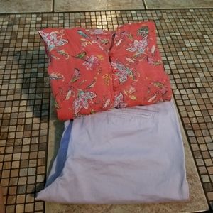 GAP Lilac Colored Straight Khakis Sz 10/12